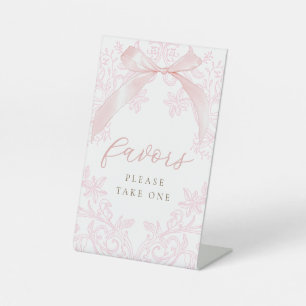 De Table arc rose élégant faveurs signe