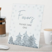 De Table Baby shower des pins d'hiver signe des faveurs (In SItu)