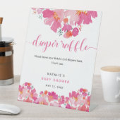 De Table Bébé en fleur Baby shower Déchets Signe Raffle (In SItu)