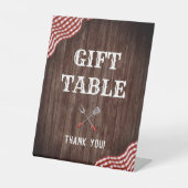 De Table Bébé Q BBQ Baby shower tableau cadeau Signe (Recto)