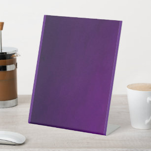 DE TABLE BLANC CRÉEZ VOTRE PROPRE SIGNE PÉDESTAL PURPLE