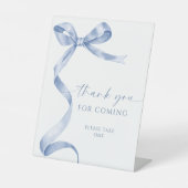 De Table Blue Bow Merci Pour Le Signe À Venir (Recto)