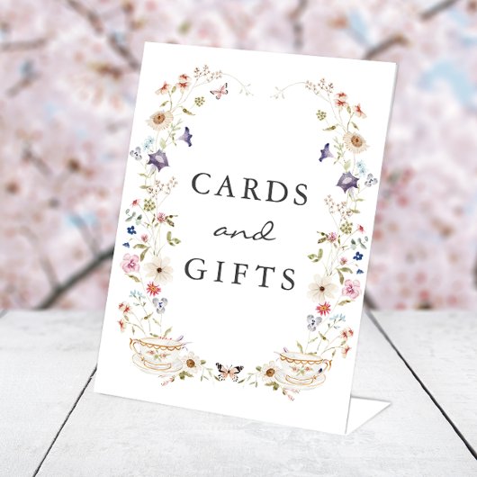 De Table Cartes à thé et signe cadeau