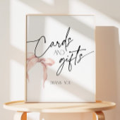 De Table Cartes et Cadeaux signe avec l'arc rose vif