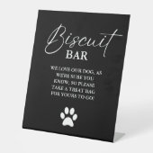 De Table Chien mariage moderne traiter signe biscuit bar en (Recto)