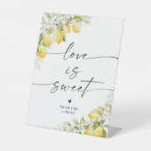 De Table Citron vert Citrus Mariage L'amour est doux signe (Recto)