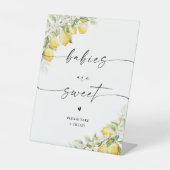 De Table Citrus citron Les bébés sont doux signe (Recto)