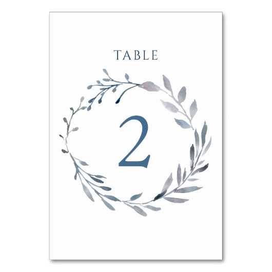 De Table couronne bleu aquarelle Tableau Numéro 2 (Par défaut)