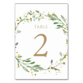 De Table couronne d'aquarelle Tableau Numéro 2 (Dos)