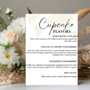 De Table Destination Cupcake mariage menu dessert signe