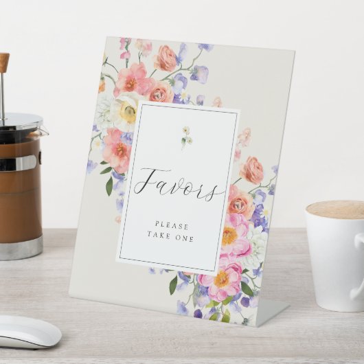 De Table Élégance Boho rose Fleur Faveur Signe (In SItu)