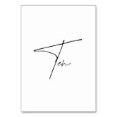 De Table Élégant Mariage calligraphique Tableau 10 Numéro d (Par défaut)