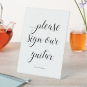 De Table Élégant S'Il Vous Plaît Signe Notre Mariage Guitar (In SItu)