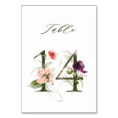De Table Élégante florale botanique numéro 14, (Dos)