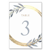 De Table fausse feuille et bleu poussiéreux Tableau Numéro  (Dos)