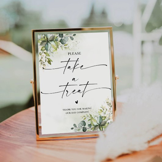 De Table Fête des mariées verdoyante Prenez Un Signe