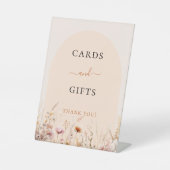 De Table Fleurs sauvages cintrent cartes cadeaux signe (Recto)