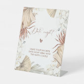 De Table Floral Boho Élégant Date Nuit Idées Signe (Recto)