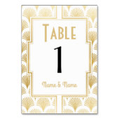 De Table Gatsby Tableau Numéro 1920 Roaring 20s Mariage (Dos)