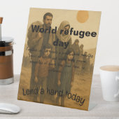 De Table Jour du réfugié du signe du piédestal (In SItu)