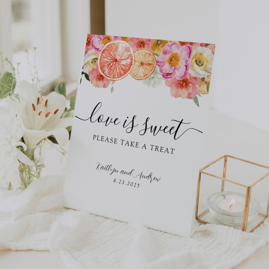 De Table L'amour est doux S'il vous plaît prendre un signe 