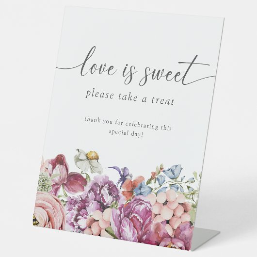 De Table L'amour floral est un doux signe