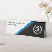 De Table Logo Publique Notaire Tente Style Desk Nom Plaque (En SItu (Tableau))
