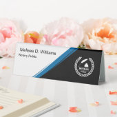 De Table Logo Publique Notaire Tente Style Desk Nom Plaque (In SItu (Mariage))