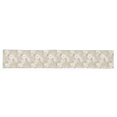 De Table Long Fleur blanche ivoire terreuse beige élégant chemin (Horizontal)