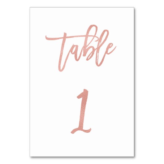 De Table Mariage d'or Rose moderne Fairytale Tableau numéro (Par défaut)