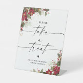 De Table Mariage Rustique Pine Poinsettia Prendre Un Signe (Recto)