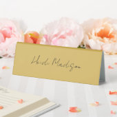 De Table Moderne Elégant Plaque Simple Couleur Or Calligrap (In SItu (Mariage))