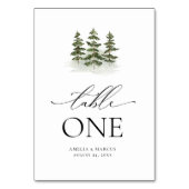 De Table Numéro du tableau À feuillage persistant Woodland (Par défaut)