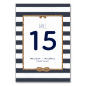 De Table Numéro du tableau des noeuds marins bleus (3,5x5) (Dos)