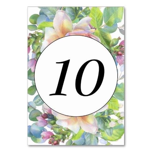 De Table Numéro du tableau floral (Par défaut)