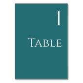 De Table Numéro du tableau mariage - Émeraude Vert- (Dos)