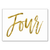 De Table Or et blanc Élégant Tableau Numéro Quatre (Dos)