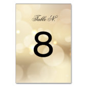 De Table Parties scintillant or sophistiquée MARIAGE NUMÉRO (Dos)