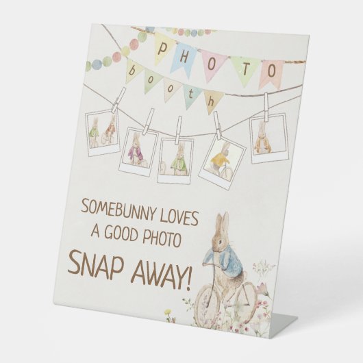 De Table Peter le lapin lapin Baby Showe Photo Booth Signe (Recto)