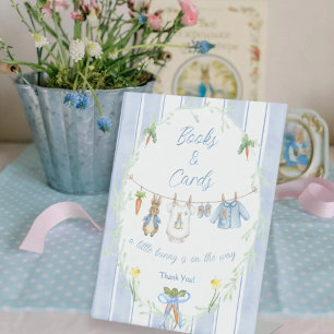 De Table Pierre le lapin Clothesline Livres et Cartes Signe