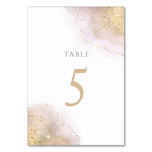 De Table plan d'aquarelle Tableau Numéro 5 (Dos)