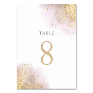 De Table plan d'aquarelle Tableau Numéro 8