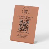 De Table Rechercher le code QR du menu Signe | Site Web | A (Recto)