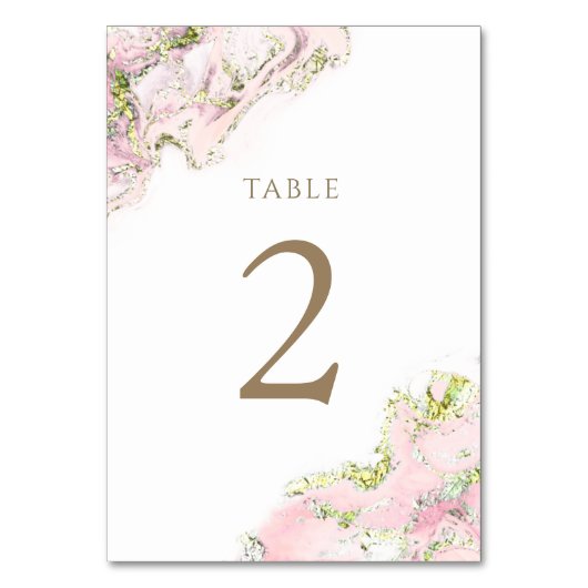 De Table rose aquarelle Tableau Numéro 2 (Par défaut)