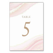 De Table rose aquarelle Tableau Numéro 5 (Dos)