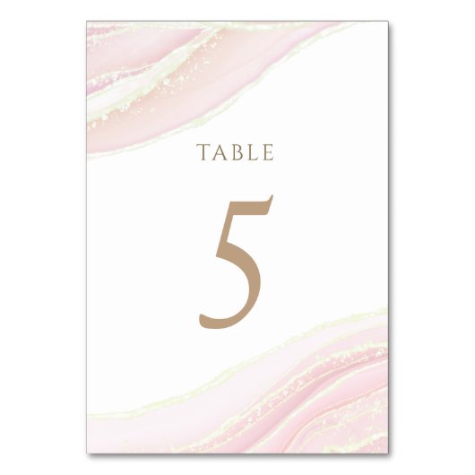 De Table rose aquarelle Tableau Numéro 5 (Par défaut)