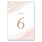 De Table rose aquarelle Tableau Numéro 6 (Dos)