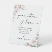 De Table Roses rose pâle Génération du signe d'amour (Recto)