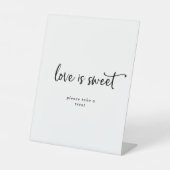 De Table Script rustique L'amour est doux signe Mariage (Recto)