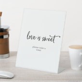 De Table Script rustique L'amour est doux signe Mariage (In SItu)